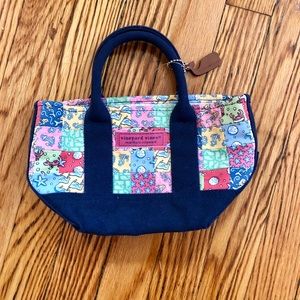 NWT Vineyard Vines Boxberry Patchwork Tiny Tote